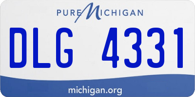 MI license plate DLG4331