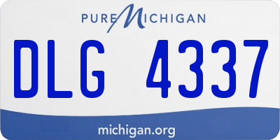 MI license plate DLG4337