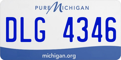 MI license plate DLG4346
