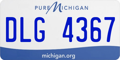 MI license plate DLG4367