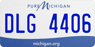 MI license plate DLG4406