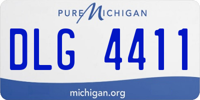 MI license plate DLG4411
