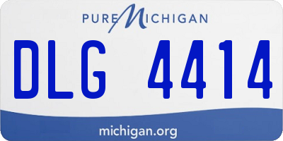 MI license plate DLG4414