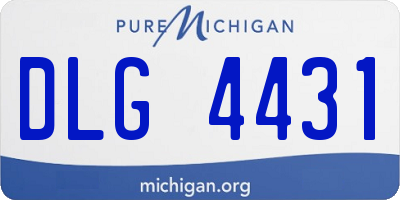 MI license plate DLG4431