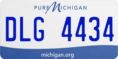 MI license plate DLG4434
