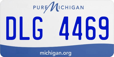 MI license plate DLG4469