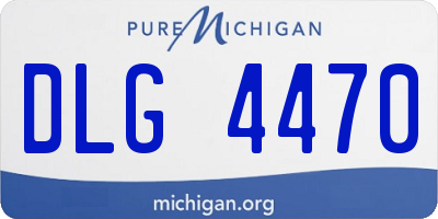 MI license plate DLG4470