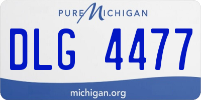 MI license plate DLG4477