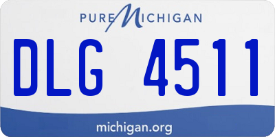 MI license plate DLG4511