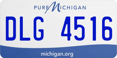 MI license plate DLG4516