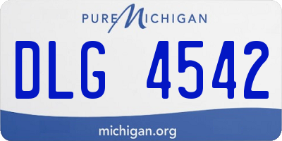 MI license plate DLG4542