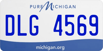 MI license plate DLG4569