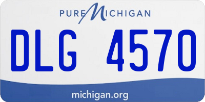 MI license plate DLG4570
