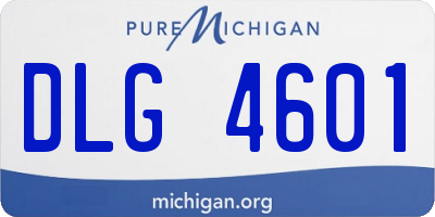 MI license plate DLG4601