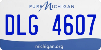 MI license plate DLG4607
