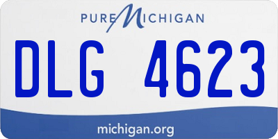 MI license plate DLG4623