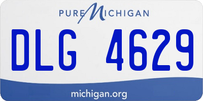 MI license plate DLG4629