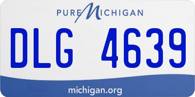 MI license plate DLG4639