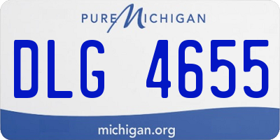 MI license plate DLG4655