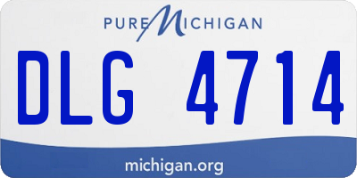 MI license plate DLG4714