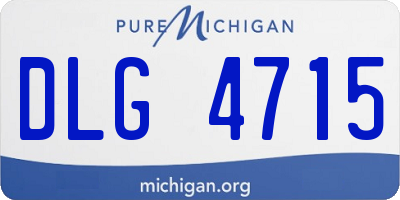 MI license plate DLG4715