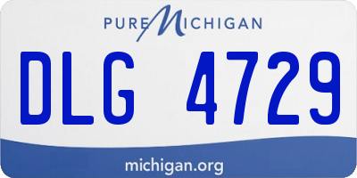 MI license plate DLG4729