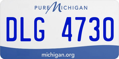MI license plate DLG4730
