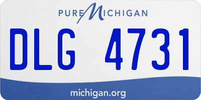 MI license plate DLG4731