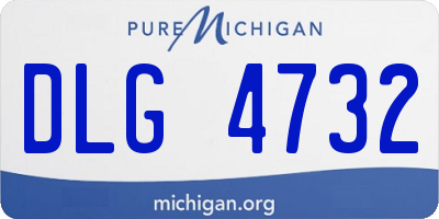 MI license plate DLG4732
