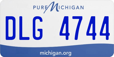 MI license plate DLG4744