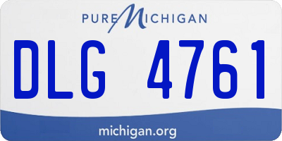 MI license plate DLG4761