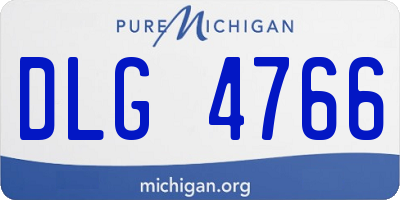 MI license plate DLG4766
