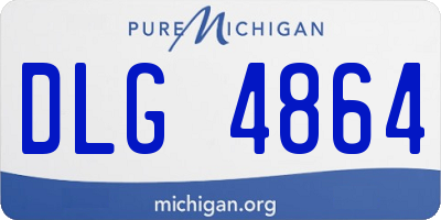 MI license plate DLG4864