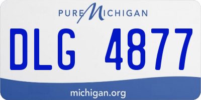 MI license plate DLG4877