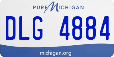 MI license plate DLG4884