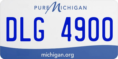 MI license plate DLG4900