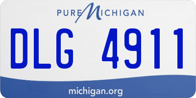 MI license plate DLG4911