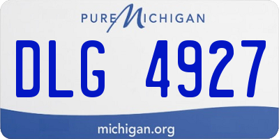 MI license plate DLG4927