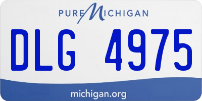 MI license plate DLG4975