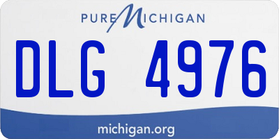 MI license plate DLG4976