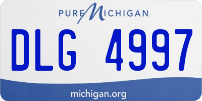 MI license plate DLG4997