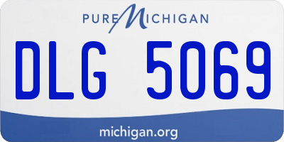 MI license plate DLG5069