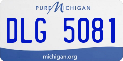 MI license plate DLG5081