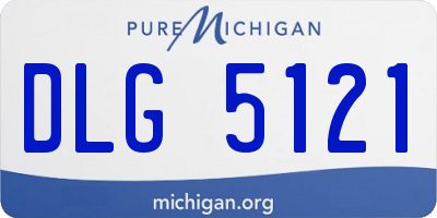 MI license plate DLG5121