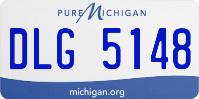 MI license plate DLG5148