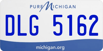 MI license plate DLG5162