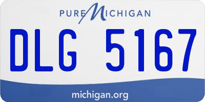 MI license plate DLG5167