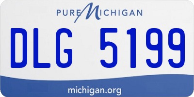 MI license plate DLG5199