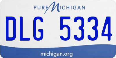 MI license plate DLG5334