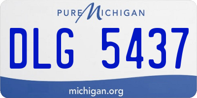 MI license plate DLG5437